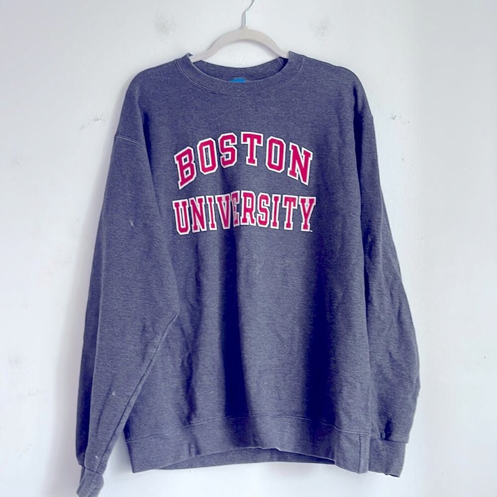 Champion Eco Fleece Boston University crewneck sweatshirt sz L
